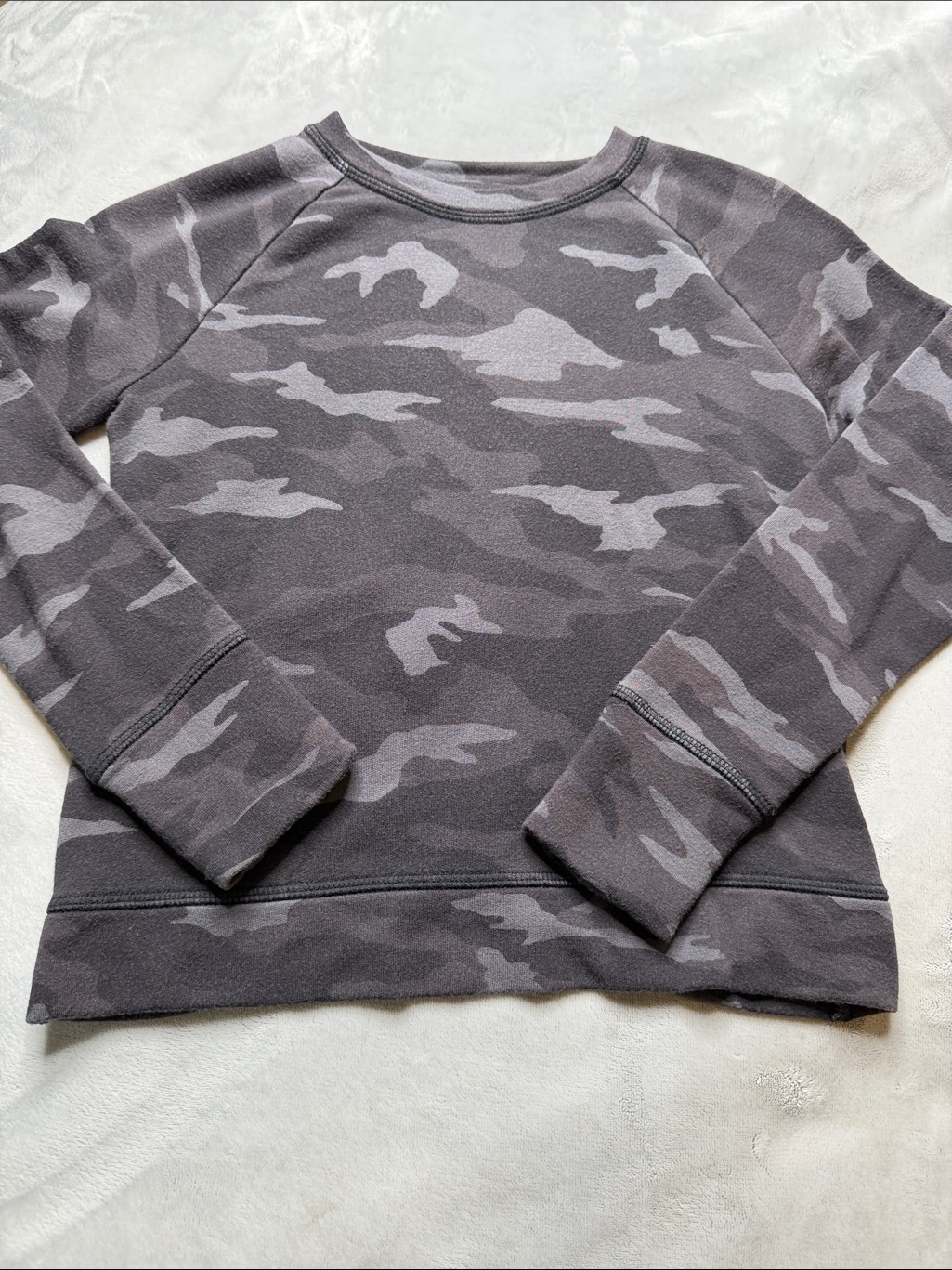 Athleta Girls Gray Camouflage Sweatshirt
